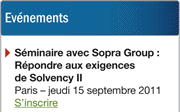 Séminaire avec Sopra Group : Répondre aux exigences de Solvency II